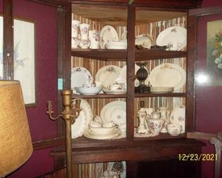 This corner cabinet is not for sale but the contents are!