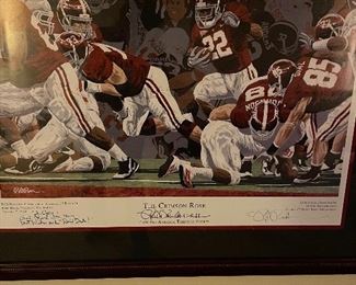 U of A signed print “The Crimson Rose” by Rick Rush