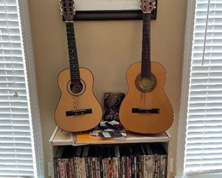 Santa Rosa guitar (L), Hondo guitar (R)