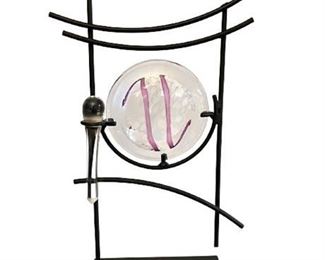 Lot 001-001
Homer James Yarrito Original Art Glass Gong Sculpture