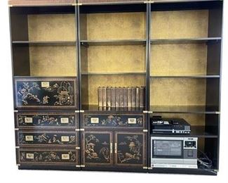 Lot 002-002
Drexel Et Cetera Collection Chinoiserie Bookcases, Circa 1960