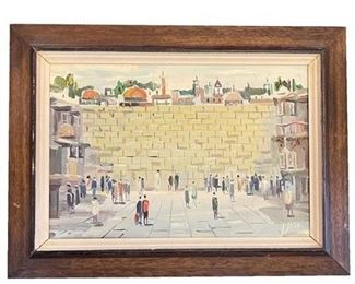 Lot 025
Arkady Draznin Oil on Canvas The Wailing Wall