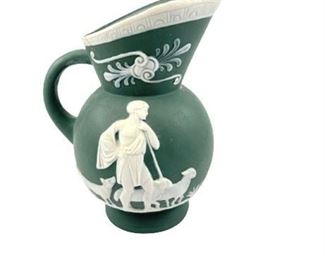 Lot 063
Antique Schafer & Vater Jasperware Shepard Pitcher