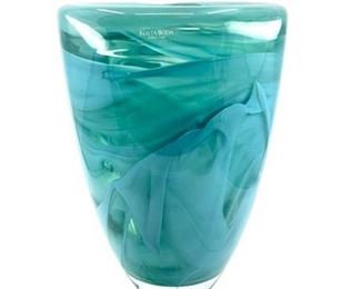 Lot 073
Kosta Boda Atoll Swirl Art Glass Vase by Anna Ehrner
