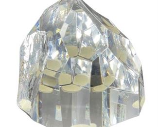 Lot 093-001
Vintage Hoya Crystal Art Glass Iceberg Paperweight
