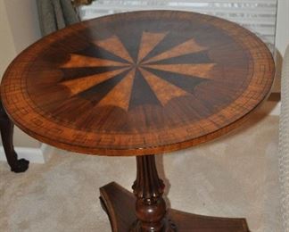 Gorgeous Detail on the Maitland Smith Banded Side Table