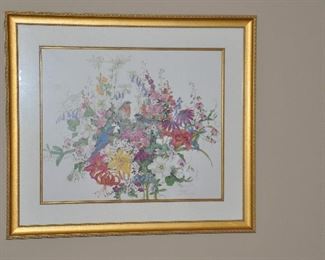 Lithograph Double Signed and Numbered 317/725 by Cyndy Callog 1994, 29" x 25"