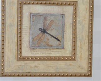 Great Decorative Dragonfly Print, 12" x 12"