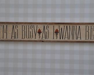 Adorable Wooden Wall Plaque
