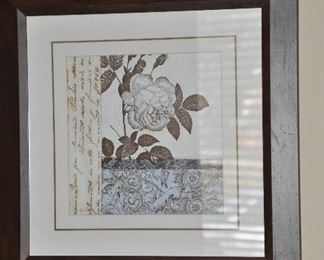 Additional Prints to Choose From, Peony 22" x 22"