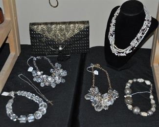 Several Cut Glass Beaded Necklaces