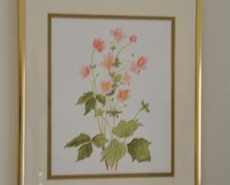 Another Beautiful Original Watercolor Framed, matted and Signed Kay Gee, 
