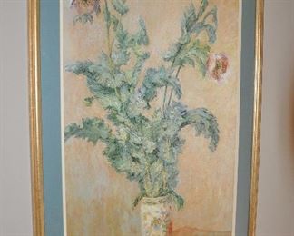 Professionally Framed and Double Matted Signed Print, 36” x 24” 