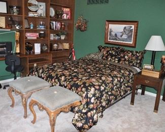 Fantastic Guest Room/Office Filled With Art, Pottery, Books, Golf Items, Dog Books and Decor, Electronics and More!