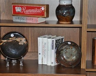More Great Vintage Pottery and Books as well as a Vintage Original Rummikub Game