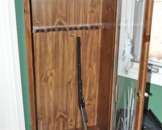 Interior View of the Gun Cabinet Shown with a Daisy BB Air Gun, Model105B (SOLD)
