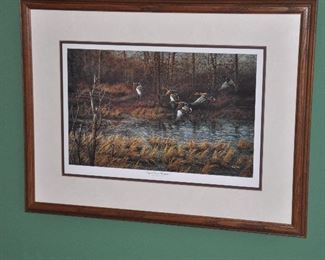 "Apple River Mallards" Print by Terry Redlin, Matted and Framed, 16" x 21"