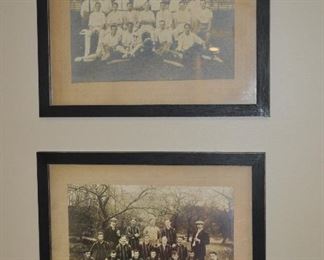 Wonderful Antique Framed Photographs, English Athletes, C.1880, 18.5" x 15.5"