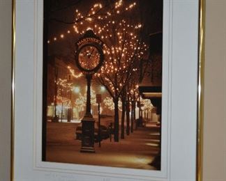 Another Framed and Matted Signed Photograph " Detail of a Traverse City Greeting" #55 by Michigan Artist Ken Scott