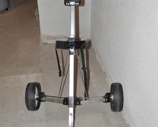 Vintage Rolling Golf Bag Pull Cart