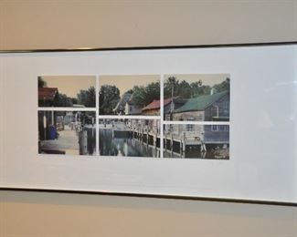 Beautiful Michigan Artist Ken Scott Framed, Matted and Signed Photography "Fishtown Leland Michigan" #5
