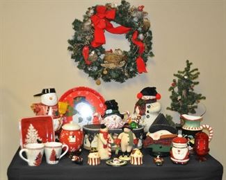 Snowmen Galore Including Vintage Felt Snowman Figurines