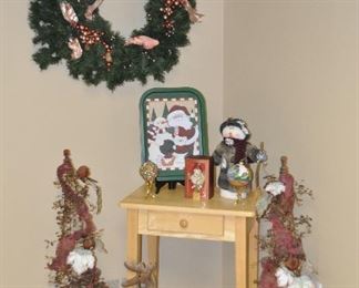 Pine Nightstand/End Table Shown With More Decor!