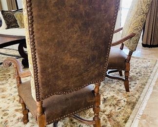 #21 - NOW $350 WAS $695 Century Pair of Mouton style armchairs • 55 high 32wide 23deep 