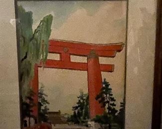 Japanese watercolor 1921