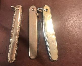 Antique 14KT gold pocketknives 