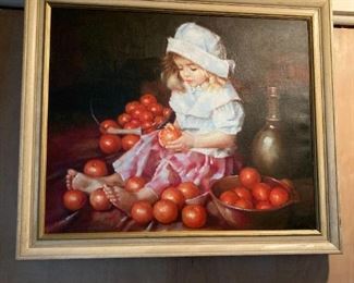 . . . girl with apples