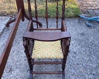 . . . a one-of-a-kind Victorian high chair