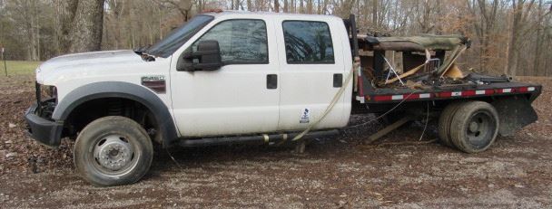 2008 Ford F-450 Diesel Flatbed Truck - Doesn't Run