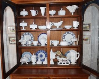 Collection of Milk Glass
