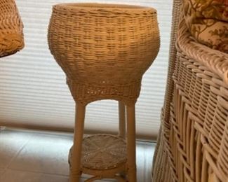 Wicker Plant Stand