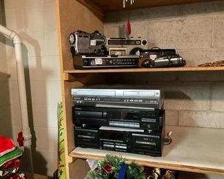 Panasonic DVD Player, Pioneer VHS Player, Sony Cassette Player & Other Electronics 
