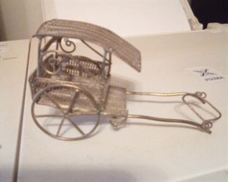 Sterling Silver Filigree Carriage