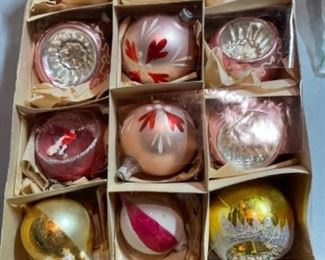 Pink Glass Christmas Ornaments