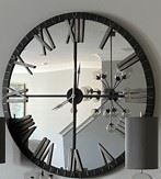 PRICE - $750; Exquisite Living's mirrored, battery-operated wall clock; diameter is 60".