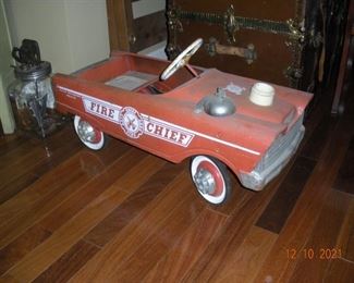 Fire Chief Pedal Car