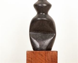 "Torso" Marble & Wood                                                                             H 14" x D 4 1/4" 