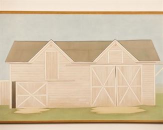 "Barn" Oil 1953-54 38 3/4" x 24 1/2" x 1 5/8"