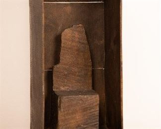 "Sedia del Re" Chair Sculpture No II 1967 Bronze 7" x 6 1/2" x 17"