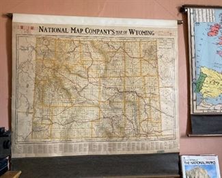 Large area map of Wyoming