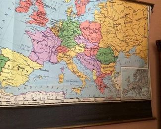 Large world wall map