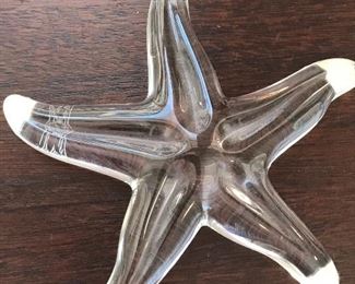 Baccarat starfish paper weight