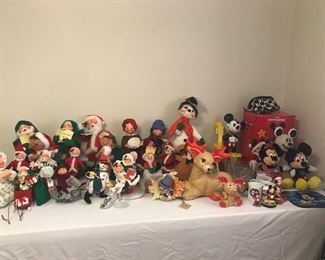 Annalee Collection of all Holidays and Mickey Mouse Collectable