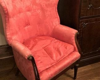 Down-filled antique chair