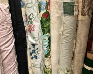 Bolts of fabric