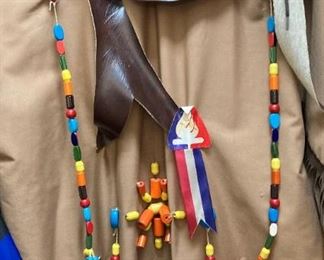 Costume with Camp Fire Girl beads
